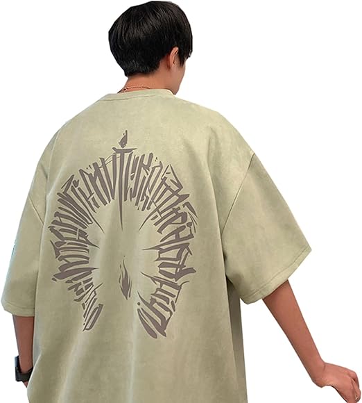 Amazon | [Sakunaca] tシャツ メンズ 五分袖 大きいサイズ M 丸首 夏服